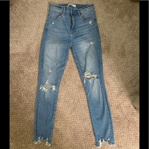 Abercrombie & Fitch high rise super skinny ankle jeans
